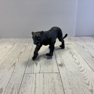 Chap Mei Wild Park Spotted Black Panther Animal Swiping Action Figure